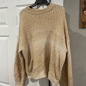 beige sweater